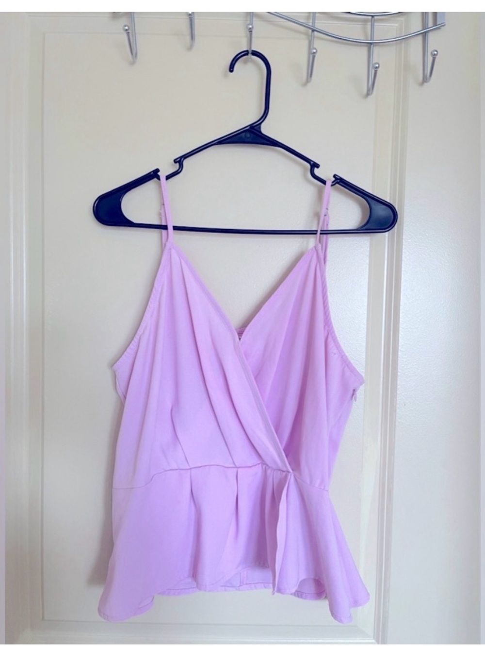 Light Purple Women's Wrap Front Cami Top
